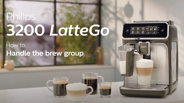 I cannot remove the brew group 3200 latte go