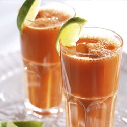 Carrot and Ginger Juice with Lime