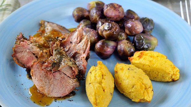 Leg Of Lamb With Brussels Sprouts And Potato Quenelles | Philips
