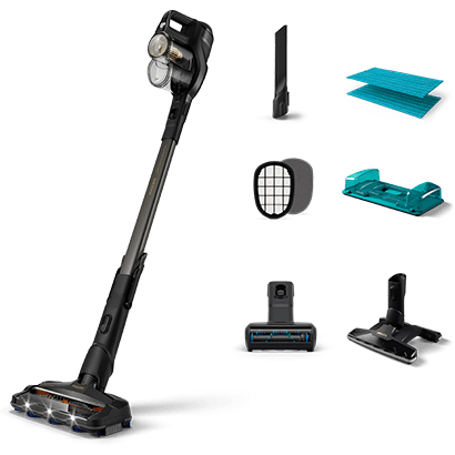 Philips cordless vacuum Series 8000 Aqua Plus with Vacuum & Wipe, XC8349_01