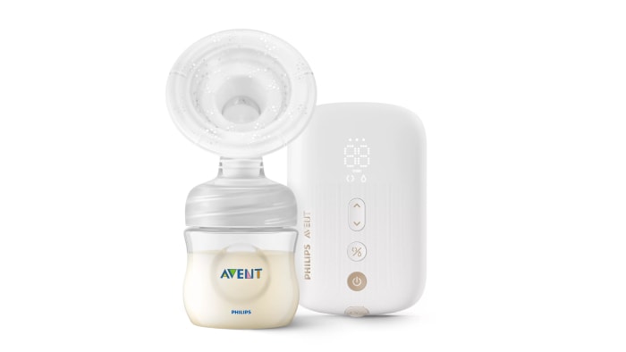 Understanding that women’s nipples come in all shapes and sizes, the Philips Avent Electric Breast Pump features a soft, one-size-fits-all silicone cushion which gently collapses and adapts to a mother’s changing nipple size and shape during the nursing journey, allowing mothers to feel confident that it is the right pump for them. 