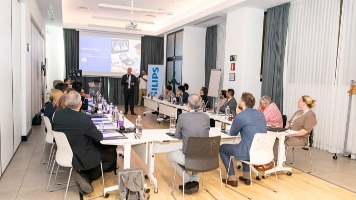 Table, People, Presentation